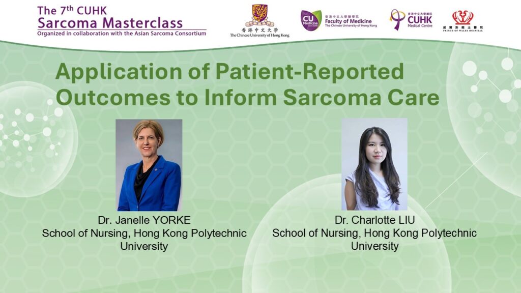 005 Application of Patient-Reported Outcomes to Inform Sarcoma Care
