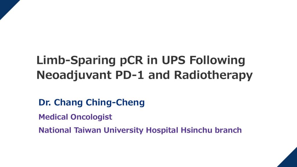 012 Limb-Sparing pCR in UPS Following Neoadjuvant PD-1 and Radiotherapy